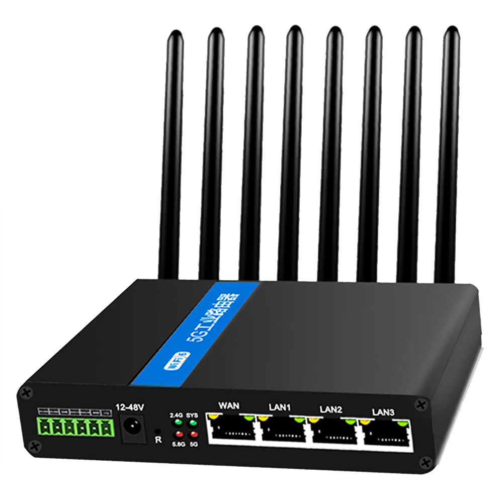 5G LTE Router with SIM Card Slot, Dual Band Wi-Fi 6 Router, Industrial